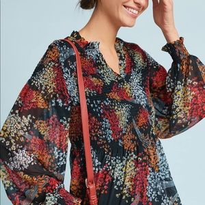 Anthropologie Akemi + Kin Adria Smocked Top XS
